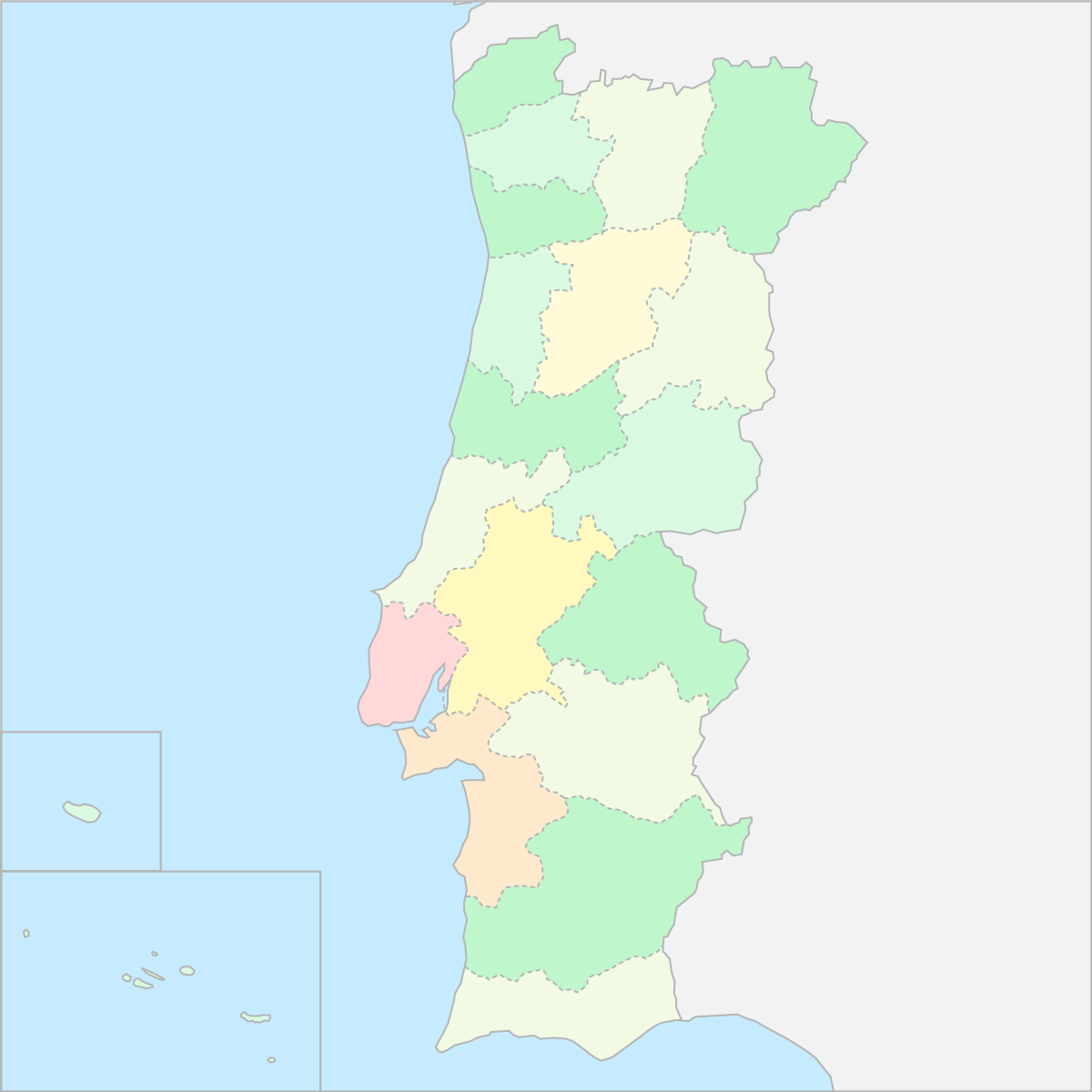 포르투갈 행정 지도