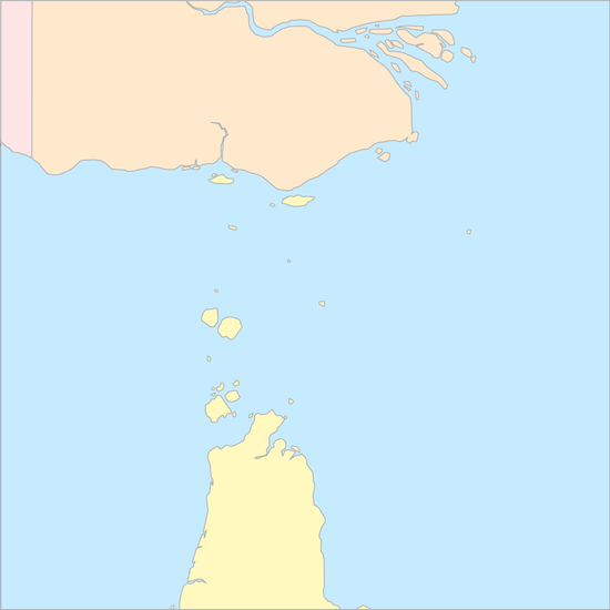 토레스해협 국가 지도