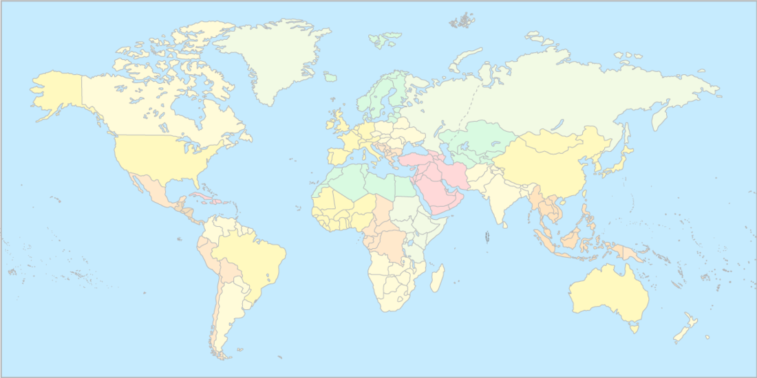 세계 지역 지도