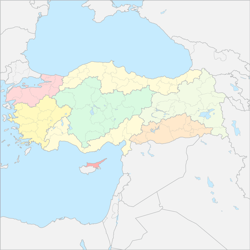 아나톨리아 국가 지도