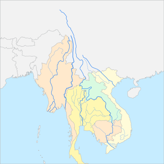 동남아시아 강 지도