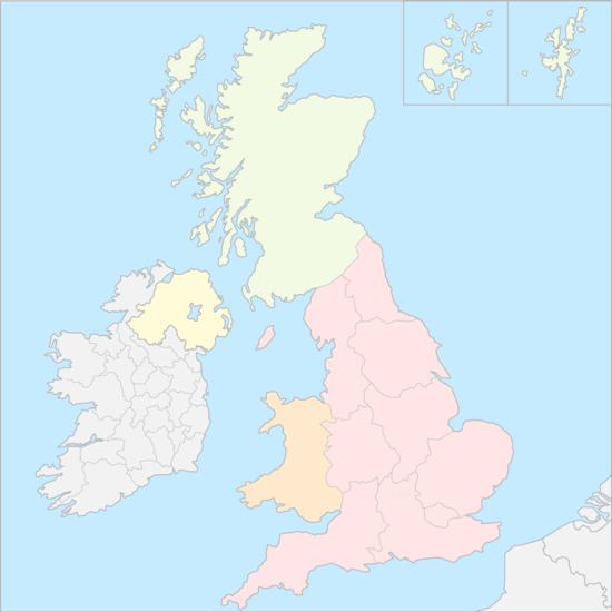 영국 지역 지도