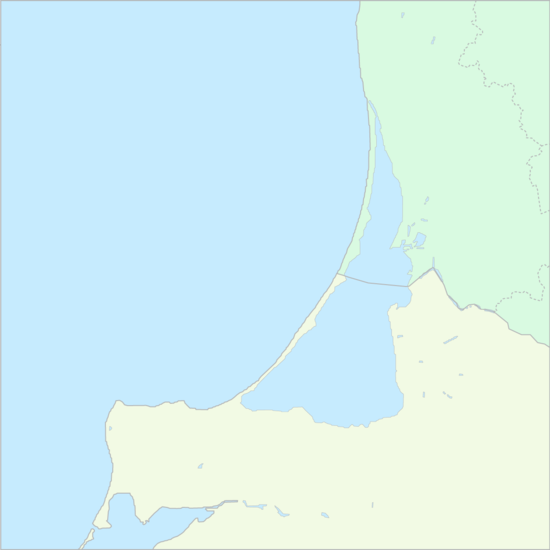 쿠로니아석호 국가 지도