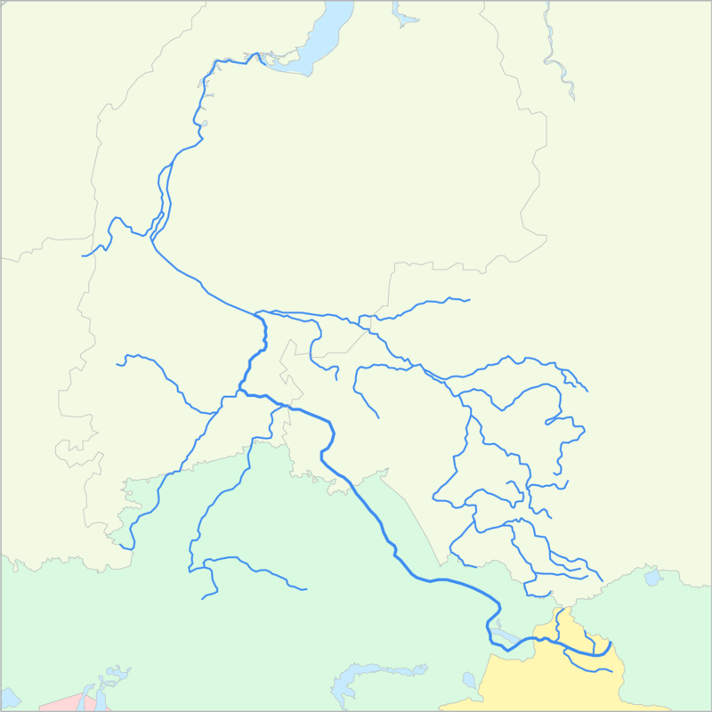 이르티시강 국가 지도