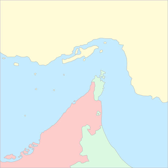 호르무즈해협 국가 지도