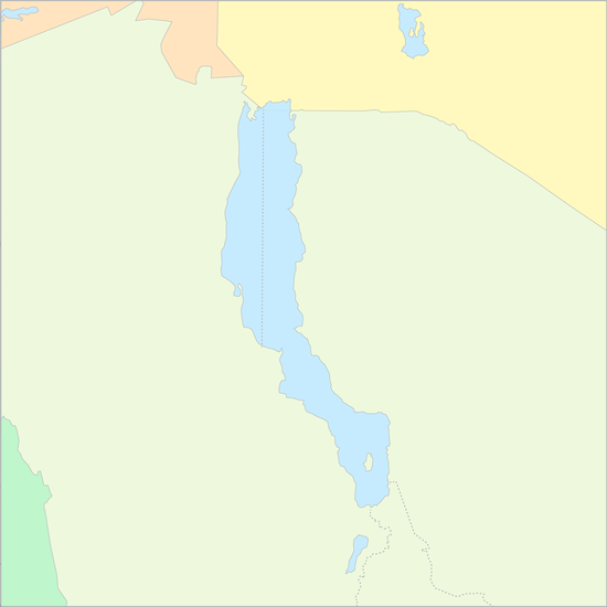 투르카나호 국가 지도
