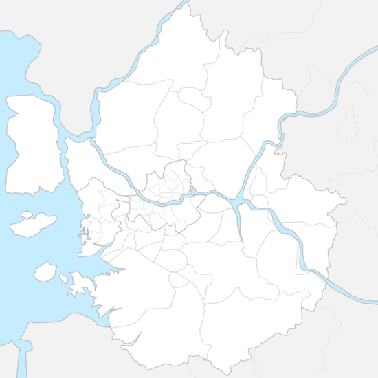 수도권 행정 지도