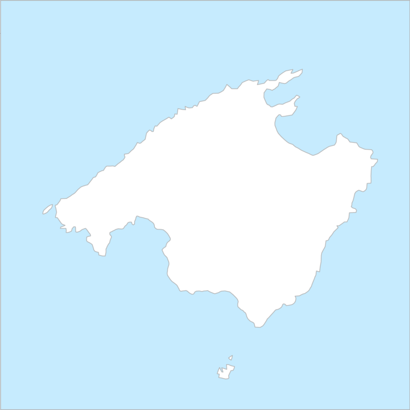 마요르카섬 행정 지도