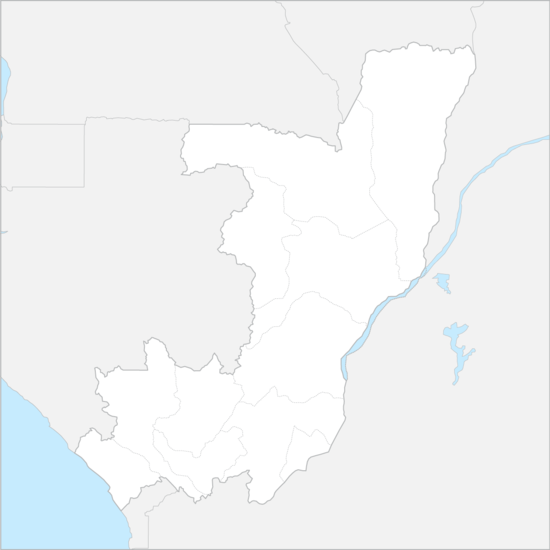 콩고공화국 행정 지도