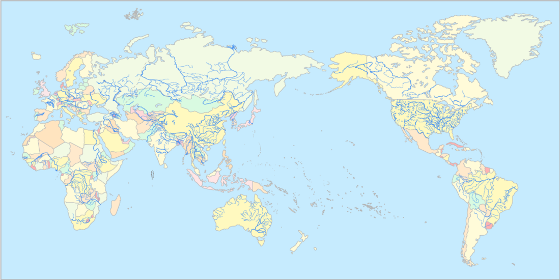 세계 강 지도