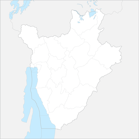 부룬디 행정 지도