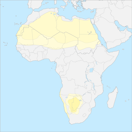 아프리카 사막 지도