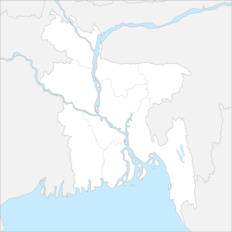 방글라데시 행정 지도