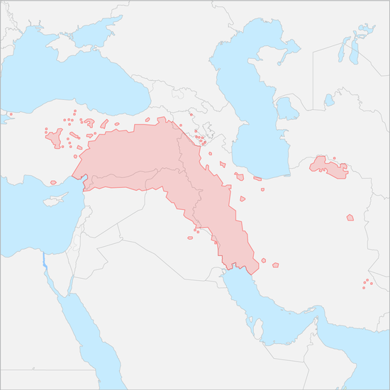 쿠르드족 지도