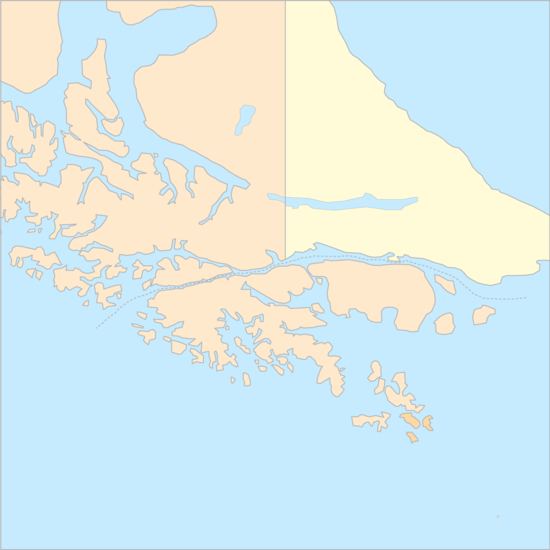 비글해협 국가 지도