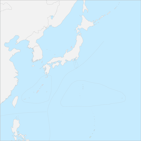 태평양 일본 섬 지도