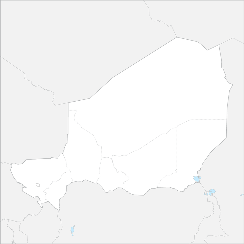 니제르 행정 지도
