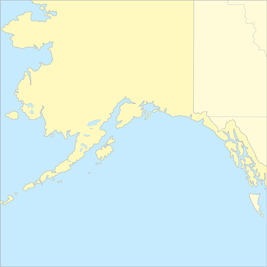 알래스카만 국가 지도
