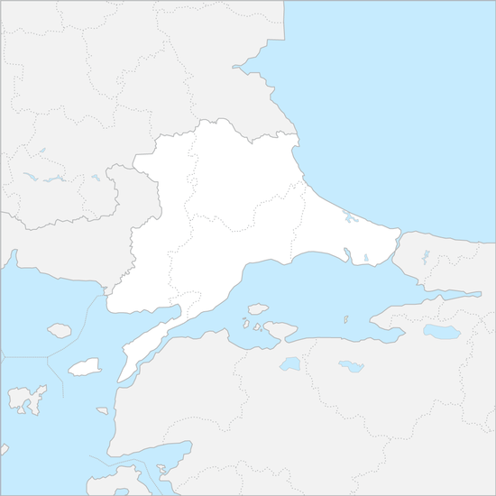 튀르키예 (유럽) 행정 지도