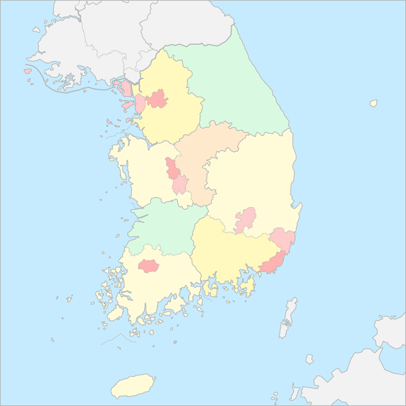 대한민국 행정 지도