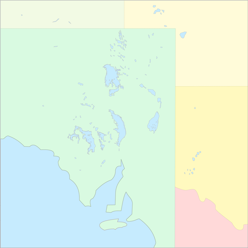 호주 호수 지도