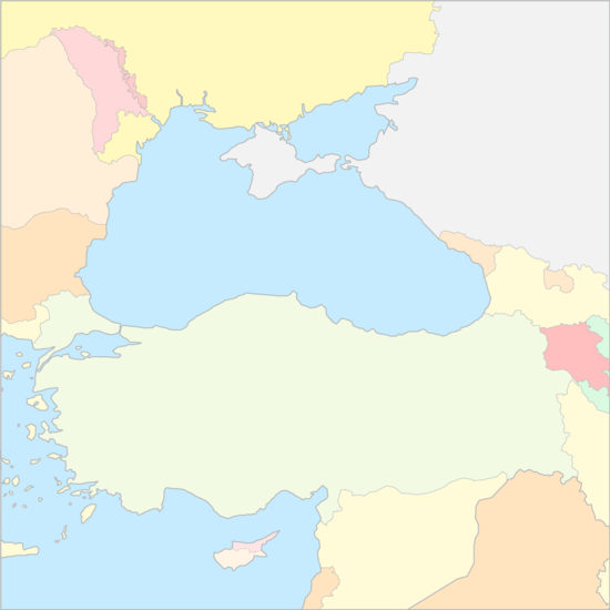 흑해 국가 지도