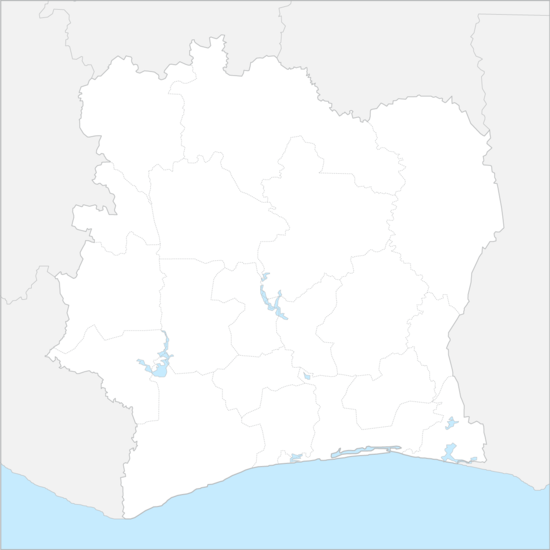 코트디부아르 행정 지도