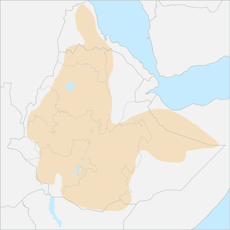 에티오피아고원 행정 지도