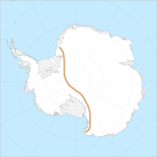남극횡단산지 지도