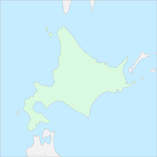 홋카이도지방 행정 지도