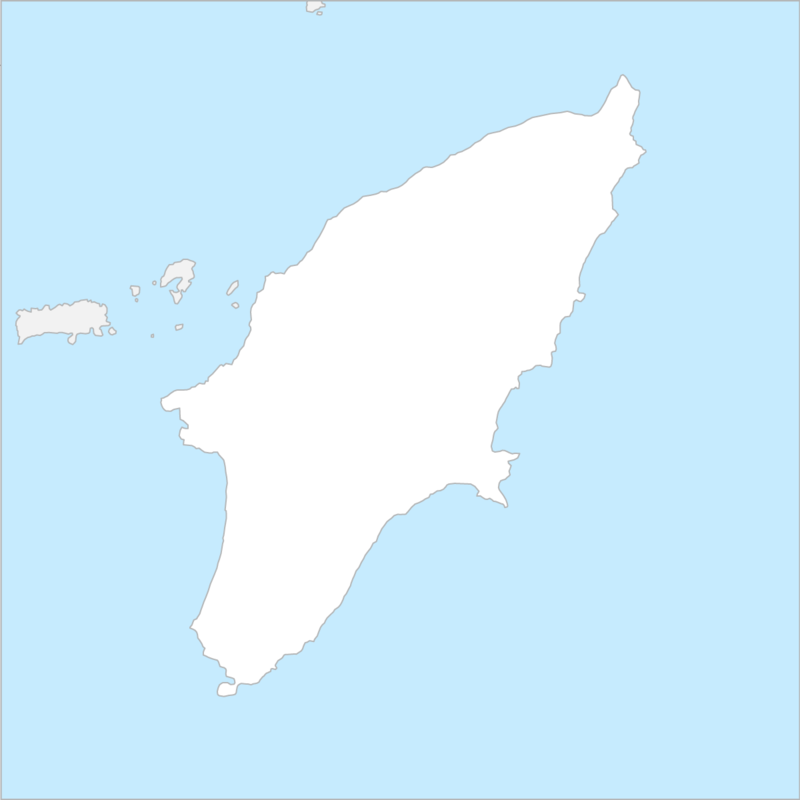 로도스섬 행정 지도