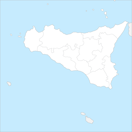 시칠리아섬 행정 지도