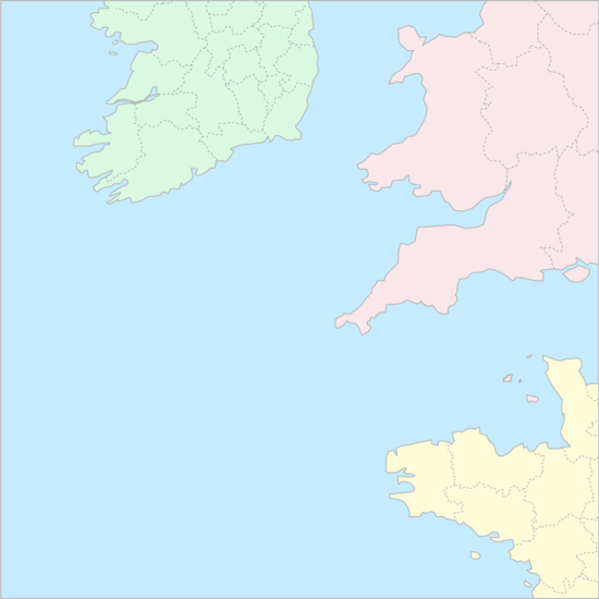 켈트해 국가 지도