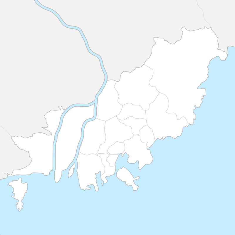 부산광역시 행정 지도