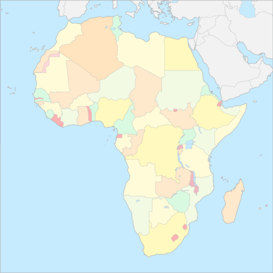 아프리카 국가 지도