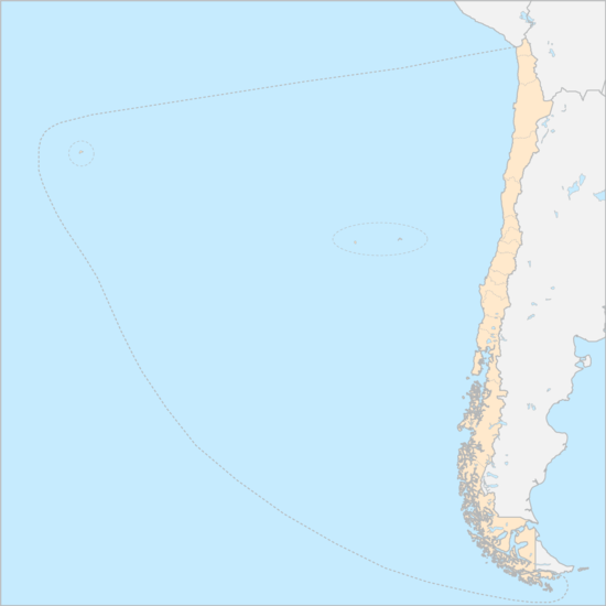 칠레와 섬 행정 지도