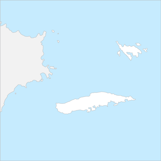 푸에르토리코 버진아일랜드 행정 지도