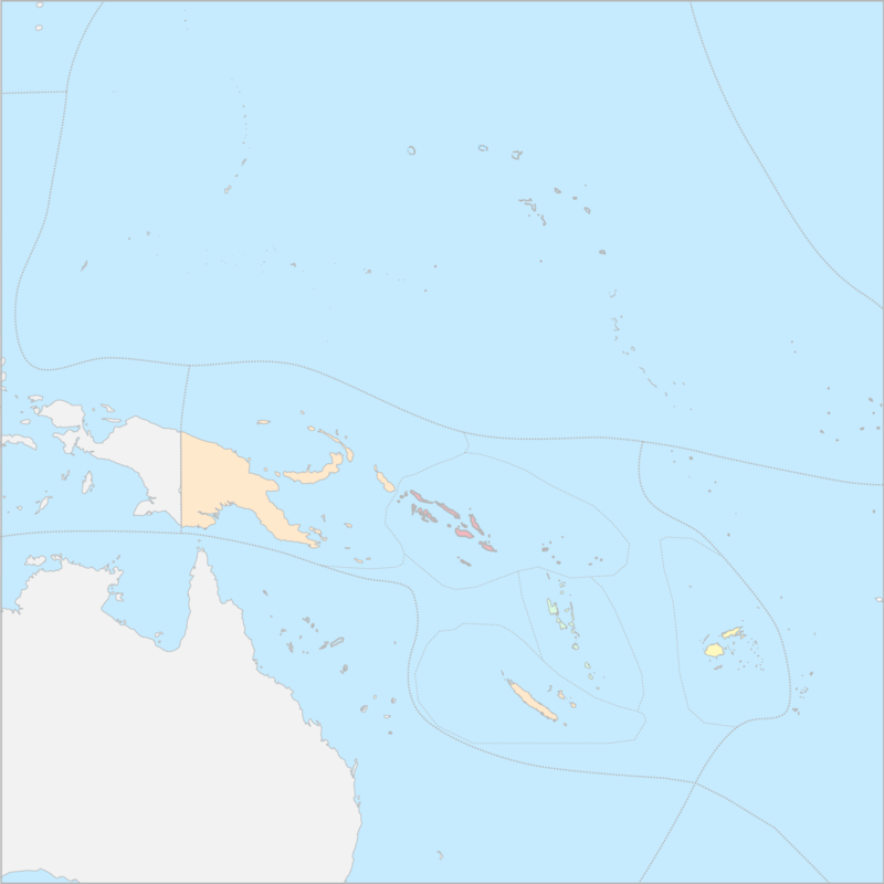 멜라네시아 국가 지도