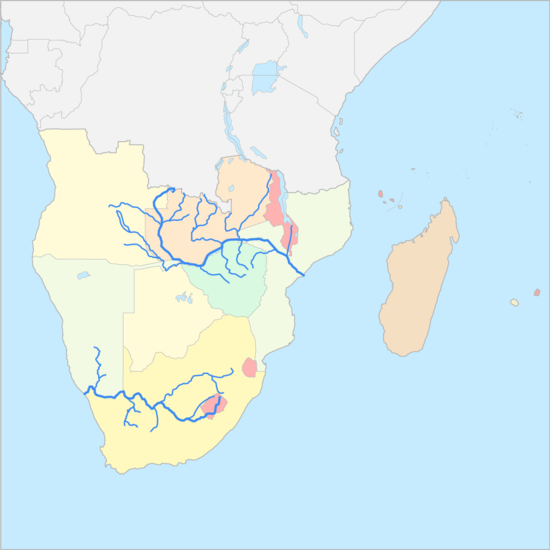 남아프리카 강 지도