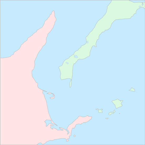 이즈메니해협 국가 지도