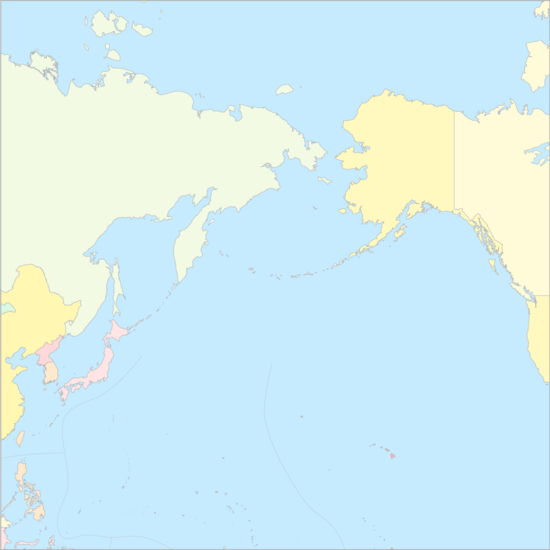 북태평양 국가 지도