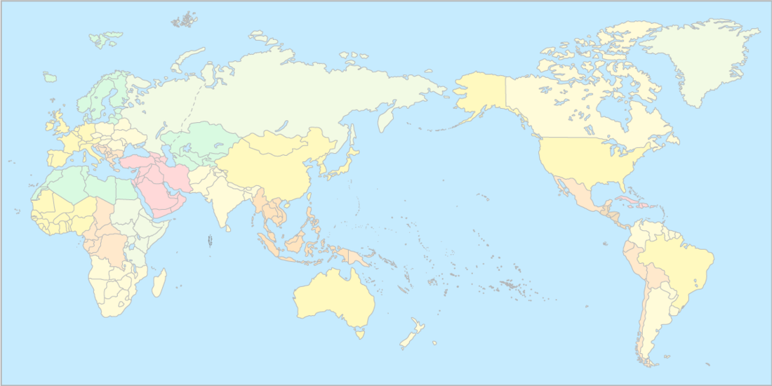 세계 지역 지도