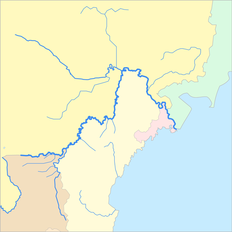 두만강 국가 지도