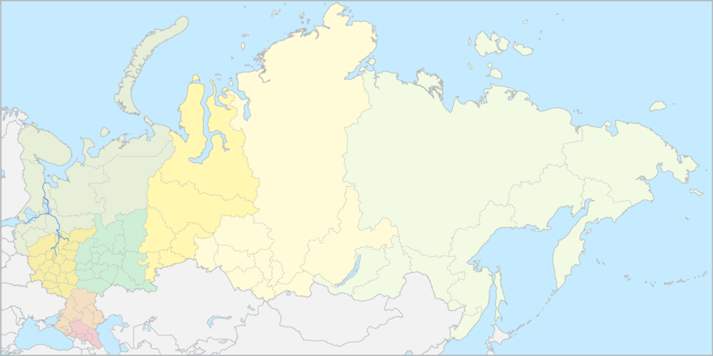 러시아 행정 지도