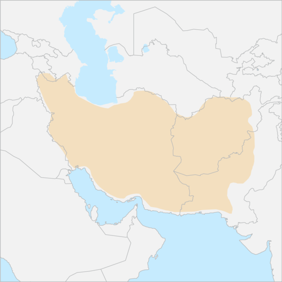 이란고원 국가 지도