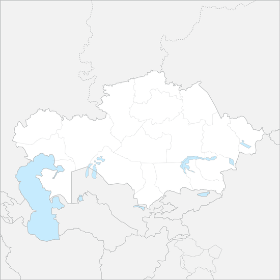 카자흐스탄 행정 지도