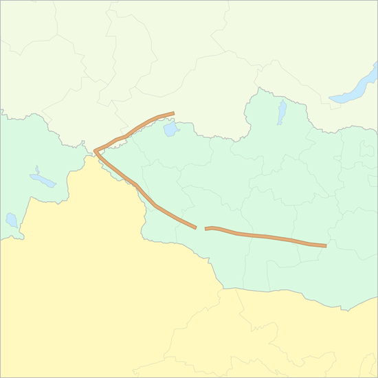 알타이산맥 국가 지도