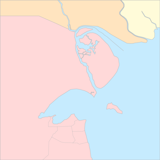 쿠웨이트만과 부비얀섬 행정 지도