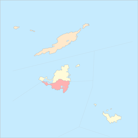 앵귈라와 세인트마틴섬 국가 지도