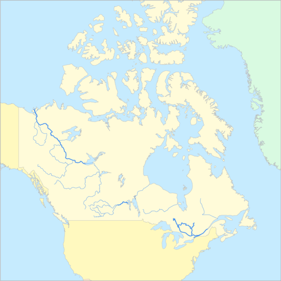 캐나다 강 지도